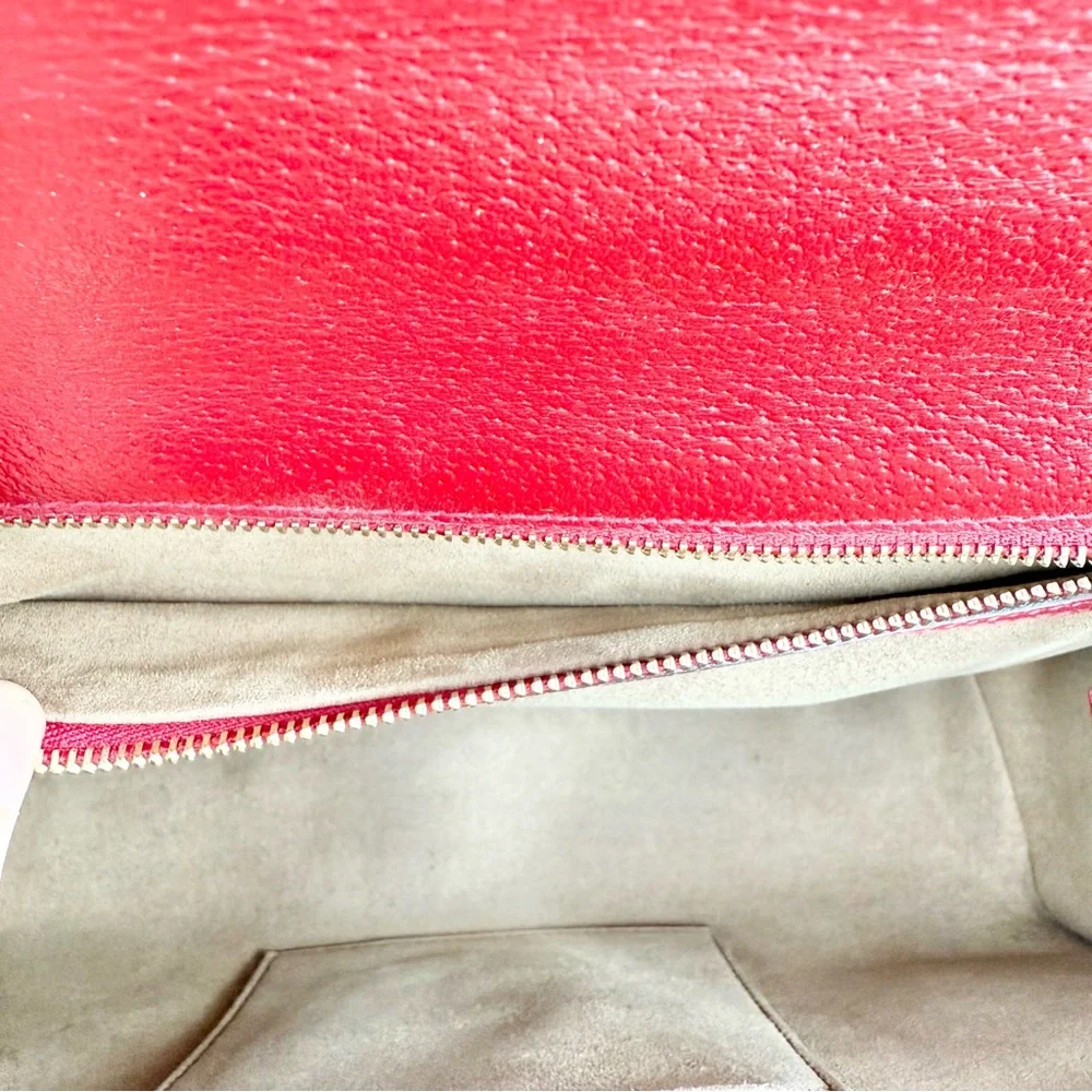 Gucci GG Supreme Monogram Tian Large Padlock Shoulder Bag Beige Multicolor - Picture 10 of 11